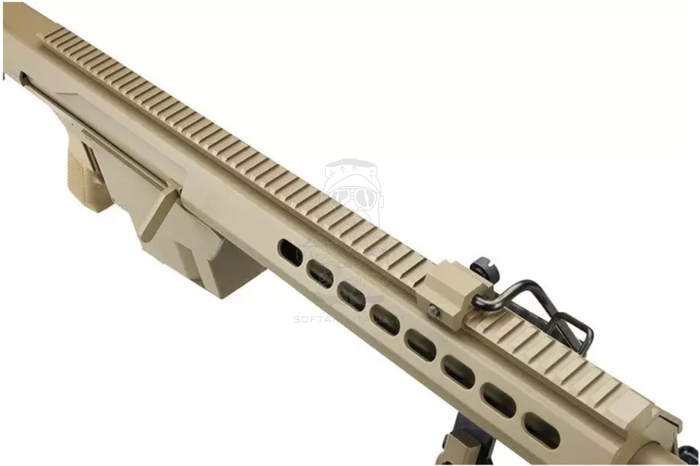 Barrett M82A1 CQB Officially Licensed Tan Version AEG by Snow Wolf