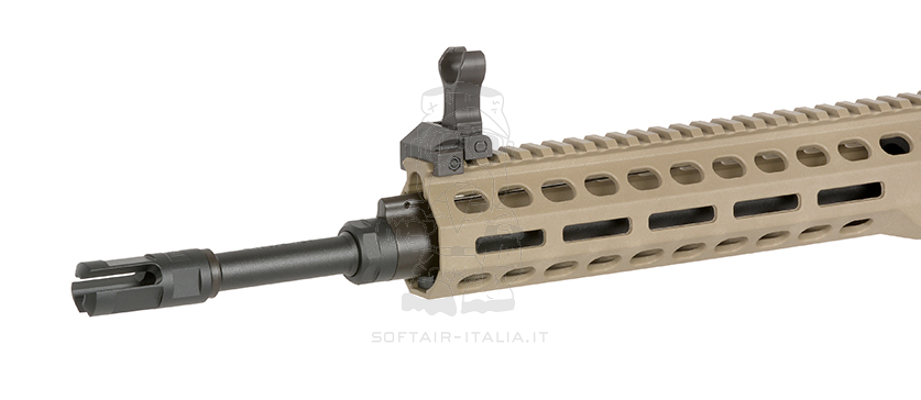 Barrett Rec10 11.5inch M-LOK Handguard DMR Eshooter Kestrel V2 Basic Mosfet cal.7,62 AEG Desert Tan Version by EGM > Cyma