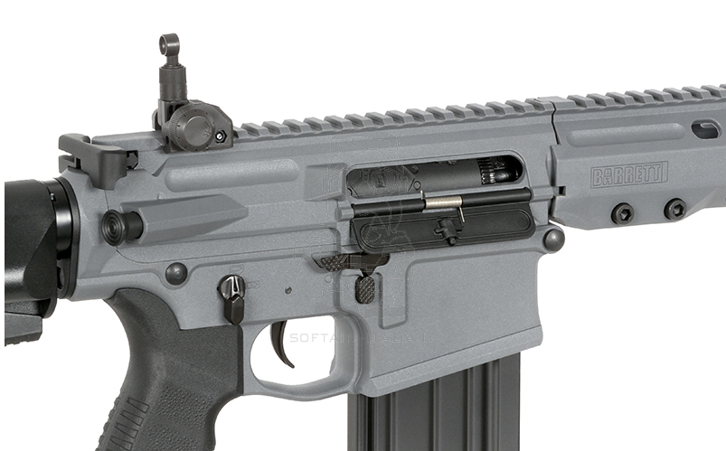 Barrett Rec10 11.5" M-LOK Handguard DMR Eshooter Kestrel V2 Basic Mosfet cal.7,62 AEG Grey Version by EGM > Cyma