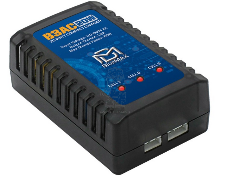 BlueMax-Power® 20w Li-Po Charger  B3AC Carica Batterie Li-Po by BlueMax