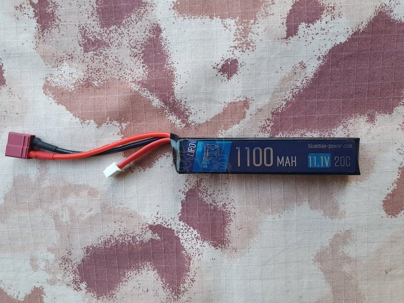 BlueMax Li-Po Battery Batteria T-Deans 1100mah 20c Stick 13 x 19 x 100mm. by BlueMax