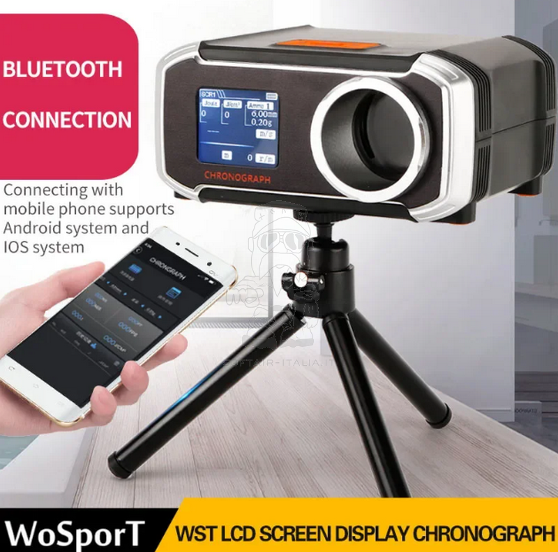 Chronograf - Chrony - Cronografo X01 Bluetooth - LCD Semi Professionale by Wosport