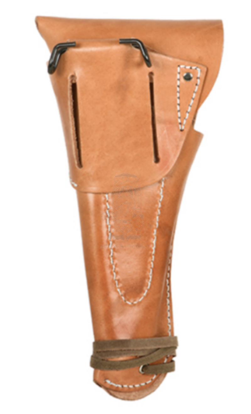 Colt 1911 Airsoft & Real Pistol Replica of Original WWII Leather Holster Fondina Repro in Cuoio