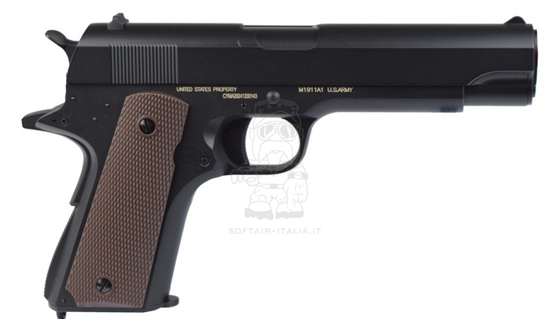 Colt 1911A1 Original Licensed Advanced Mosfet AEP Airsoft Electric Pistol by Cyma