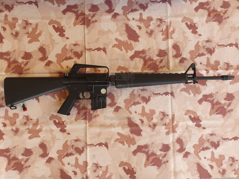 Colt M161A1 VN Vietnam Scritte e Loghi Originali Full Metal w. VN3 Prong Flash Hider by Cybergun > E&C