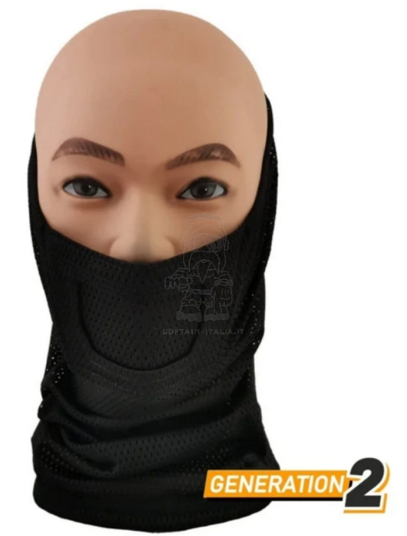 Cygnus Armory Gen2 Neck Gaiter Face Warrior BK Black by Cygnus Armory