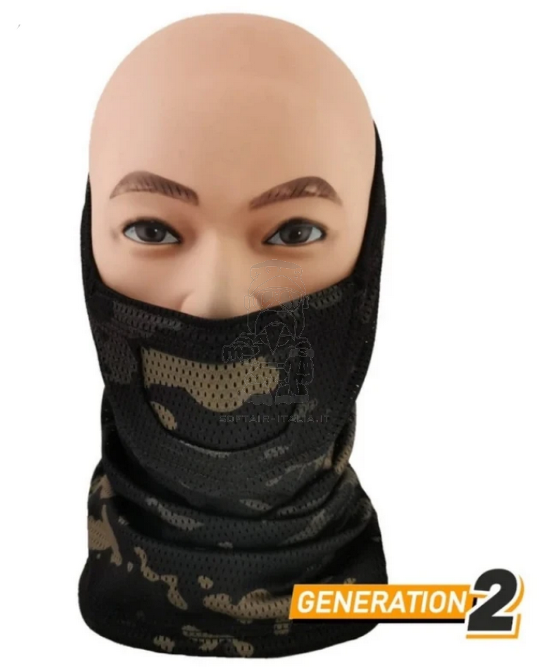 Cygnus Armory Gen2 Neck Gaiter Face Warrior MC Multicam Black by Cygnus Armory