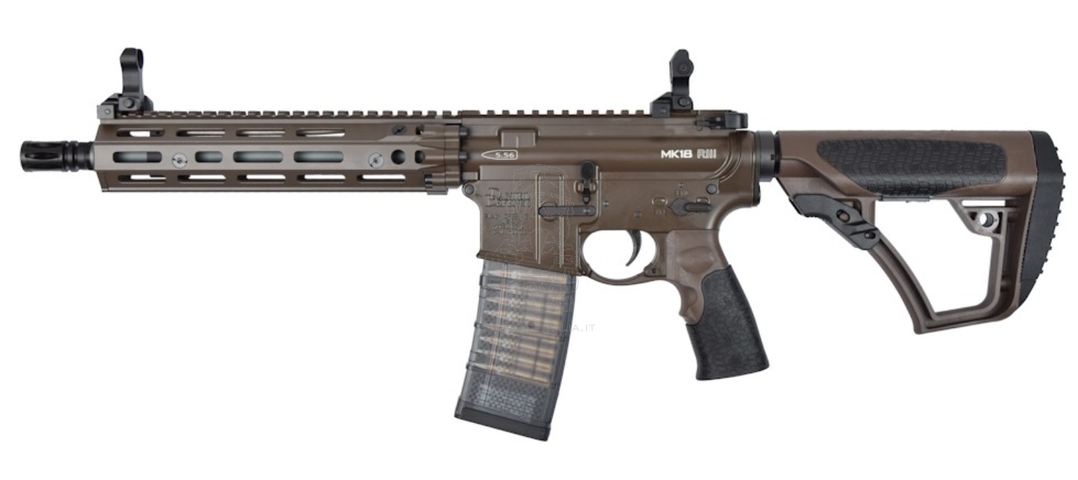 EMG MK18 RIII Daniel Defense 9.5inch CGS GBBR Bronze - DE Dark Earth by EMG > Cyma