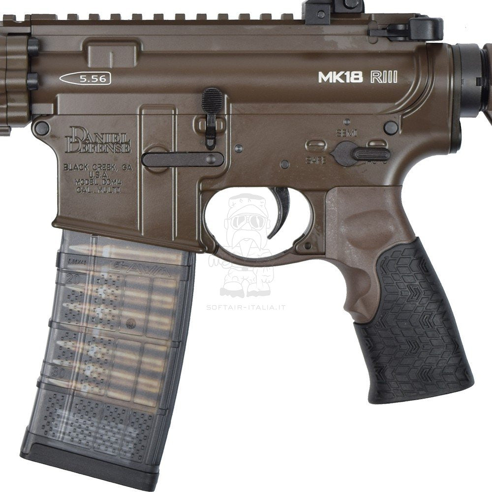 EMG MK18 RIII Daniel Defense 9.5inch CGS GBBR Bronze - DE Dark Earth by EMG > Cyma