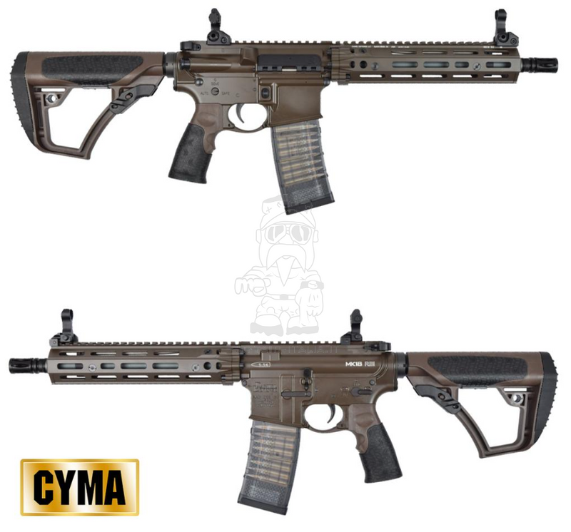 EMG MK18 RIII Daniel Defense 9.5inch CGS GBBR Bronze - DE Dark Earth by EMG > Cyma