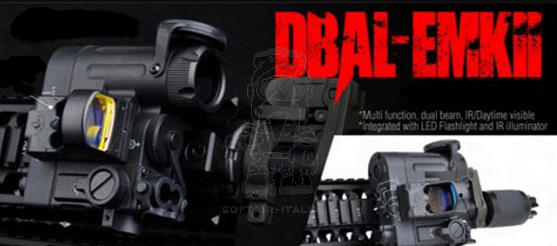 DBAL eMkII Laser Green - Red & Torch Illuminator by WADSN