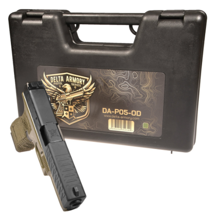 Delta Armory G17 Type P17 Mod P05 OD Olive Drab Metal Slide GBB Gas Blow Back Airsoft Pistolby Delta Armory