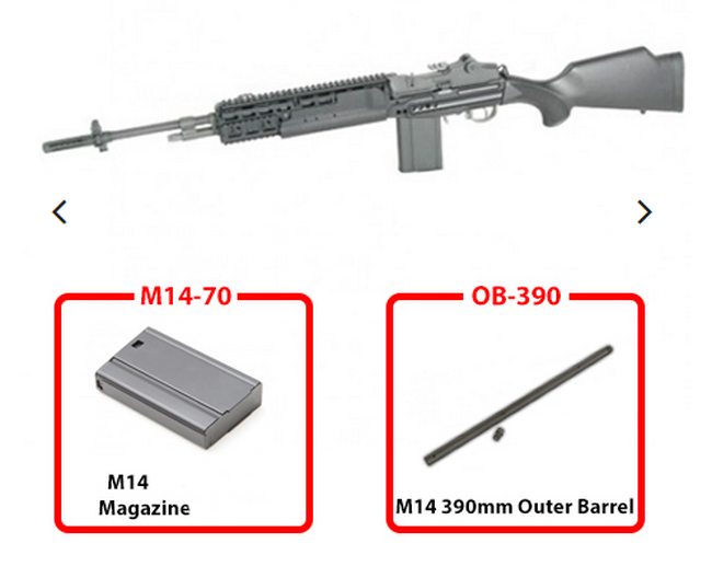 EBR M14 Full Metal AEG Fixed Stock by Star