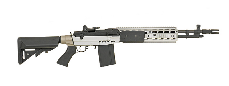 EBR M14 Shorty Chrome - Silver Version AEG by Cyma
