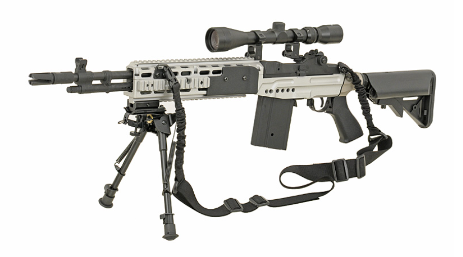 EBR M14 Shorty Chrome - Silver Version AEG by Cyma