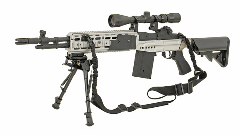 EBR M14 Shorty Chrome - Silver Version AEG by Cyma