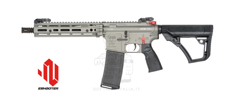 EMG > Cyma Platinum MK18 Daniel Defense RIII 10.3inc Eshooter ETU Grey - Red Version by Cyma > Platinum - EMG