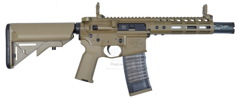 EMG - Noveske CGS N4 NSR 7inch GBB FDE Flat Dark Earth Coyote Tan Desert Rifle by Cyma