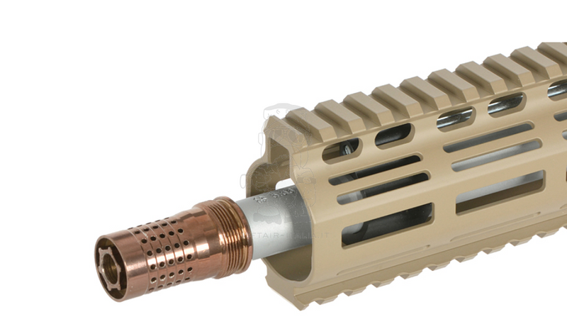 EMG NOVESKE MWS Gen3 N4 Ghetto Blaster 10.5" GBBR Tan FDE Flat Dark Earth Desert Version by Double Eagle EMG