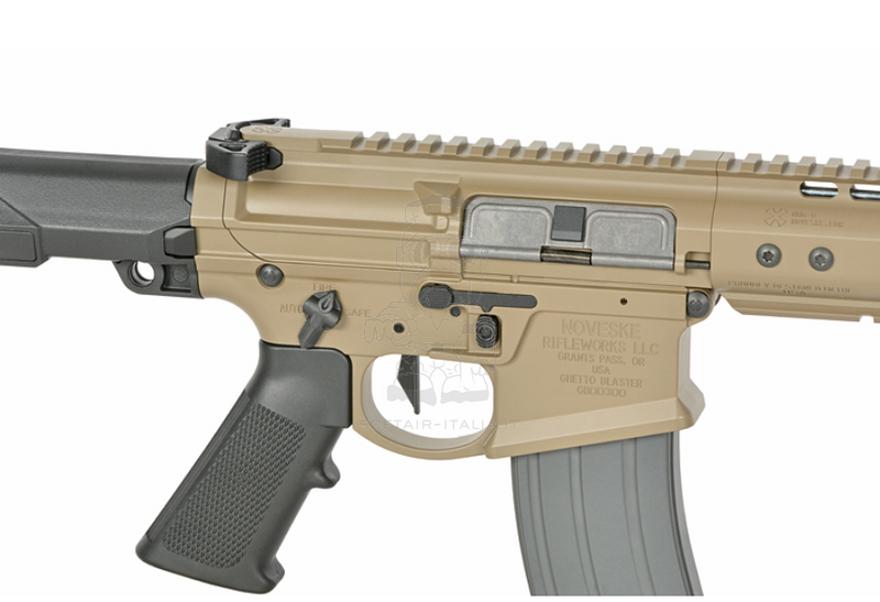 EMG NOVESKE MWS Gen3 N4 Ghetto Blaster 10.5" GBBR Tan FDE Flat Dark Earth Desert Version by Double Eagle EMG