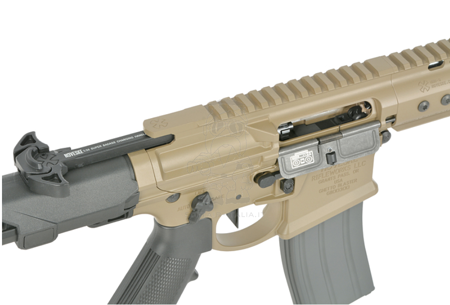 EMG NOVESKE MWS Gen3 N4 Ghetto Blaster 10.5" GBBR Tan FDE Flat Dark Earth Desert Version by Double Eagle EMG