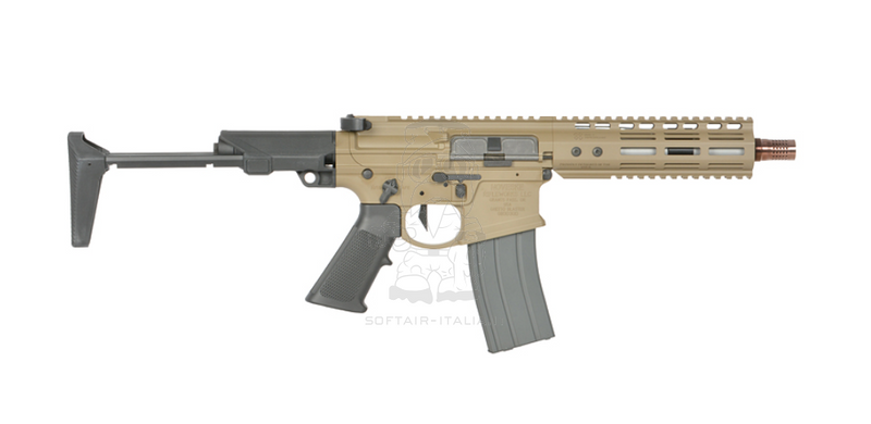 EMG NOVESKE MWS Gen3 N4 Ghetto Blaster PDW 7inch GBBR FDE Flat Dark Earth Version by Double Eagle EMG