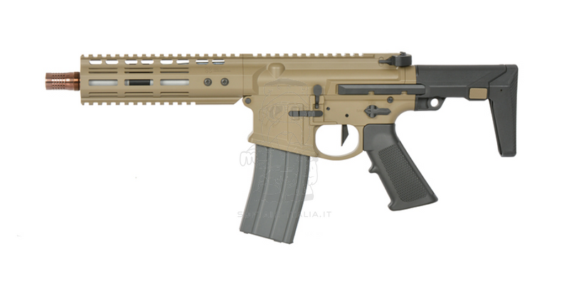 EMG NOVESKE MWS Gen3 N4 Ghetto Blaster PDW 7inch GBBR FDE Flat Dark Earth Version by Double Eagle EMG