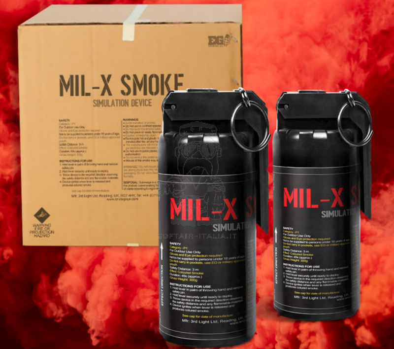Enola Gaye MIL-X Professional Military Style Training Red Smoke Grenade by Enola Gaye