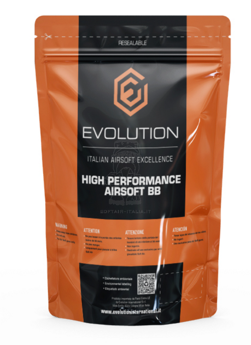 Evolution 0,25 High Performance White bb 1Kg=4000bb by Evolution Airsoft