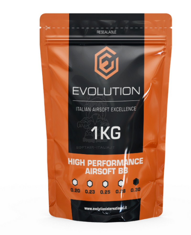 Evolution 0,30 High Performance White bb 1Kg=3333bb by Evolution Airsoft