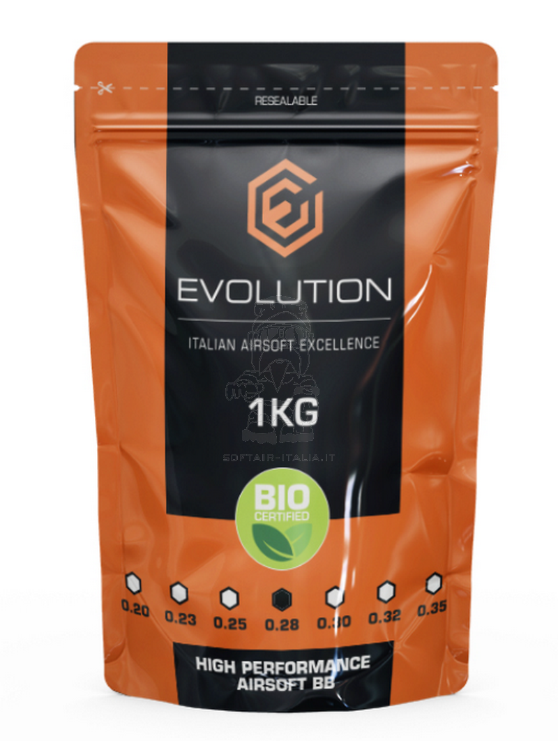 Evolution BIO 0,28 High Performance White bb 1Kg=3571bb by Evolution Airsoft