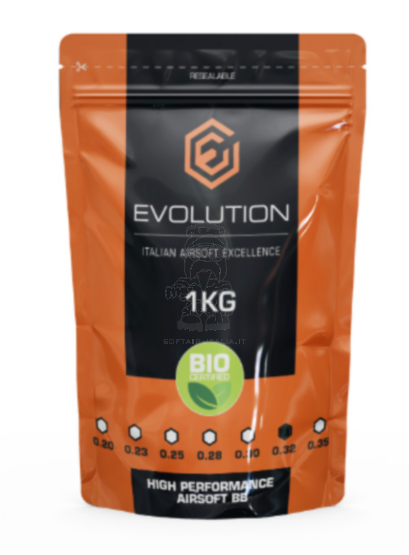 Evolution BIO 0,32 High Performance White bb 1Kg=3125bb by Evolution Airsoft by Evolution Airsoft