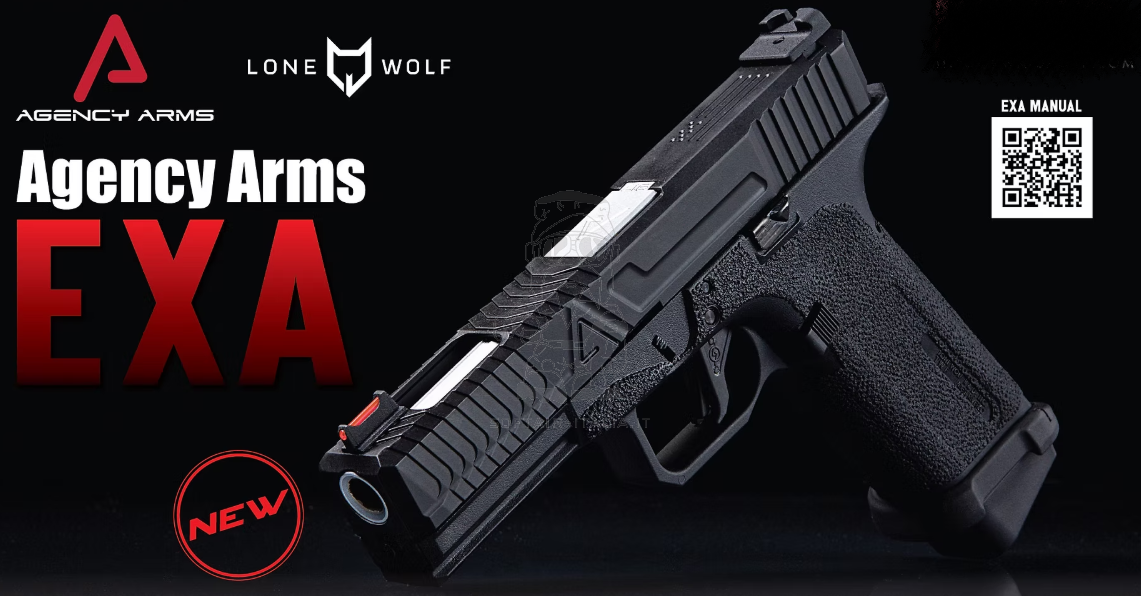 EXA Agency Arms Lone Wolf GBB Gas Blow Back Airsoft Pistol GLOCK Holster Compatible by VFC