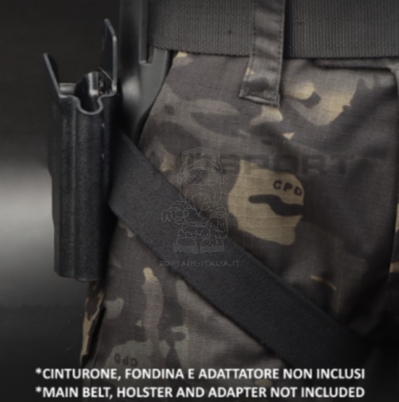 Fascia - Cintura Tattica Elastica Antiscivolo Tan per Fondina Pistola by WoSport