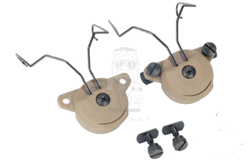 FMA Exfil Tan Dark Earth Helmet Mount for MSA Sordin Headset Adattatore Cuffia by FMA