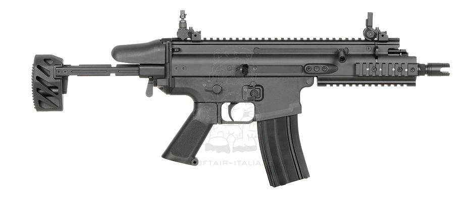 FN Herstal Scar-SC Licensed Subcarbine AEG EShooter Mosfet 25rpms by Cybergun - Cyma