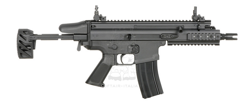 OFFERTE SPECIALI - SPECIAL OFFERS: FN Herstal Scar-SC Licensed Subcarbine AEG EShooter Mosfet 25rpms by Cybergun - Cyma