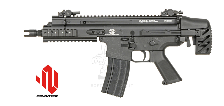 FN Herstal Scar-SC Licensed Subcarbine AEG EShooter Mosfet 25rpms by Cybergun - Cyma