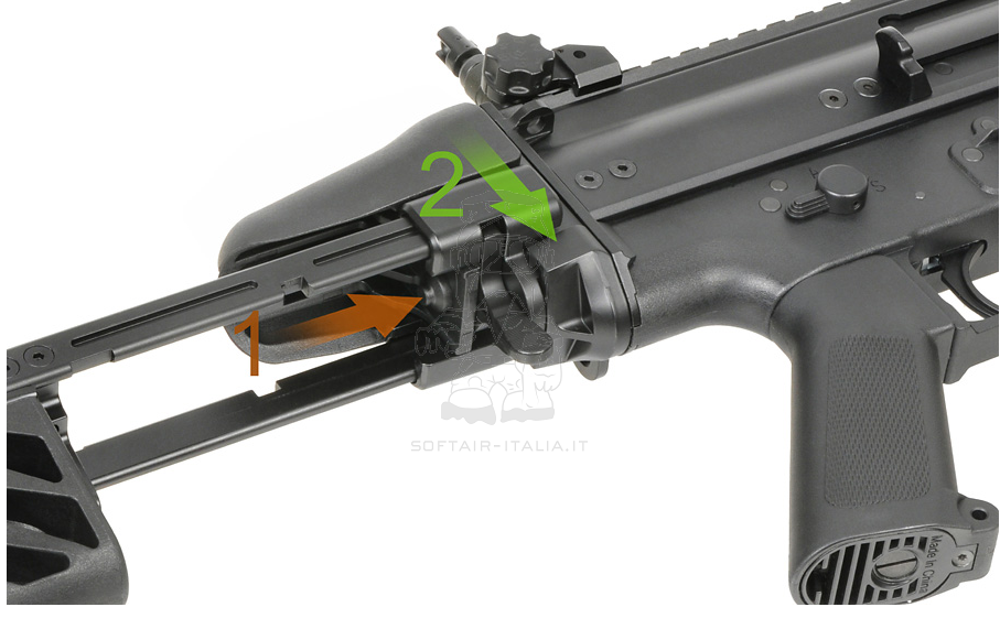 FN Herstal Scar-SC Licensed Subcarbine AEG EShooter Mosfet 25rpms by Cybergun - Cyma
