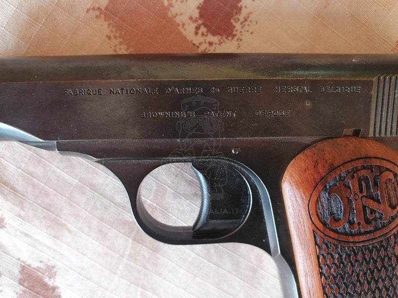 FN Modèle Mle 1910 Browning NBB Non Blow Back Gas Pistol w. Kimpoi Real Wood Grip Custom by Marushin
