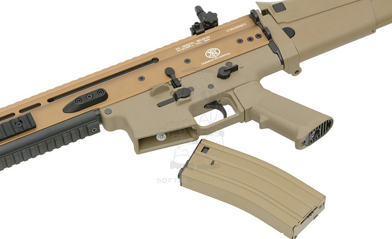 FN SCAR-L High Speed 25rps Configuration ETU Eshooter Gen 2 Tan Version by Cybergun > Cyma Platinum