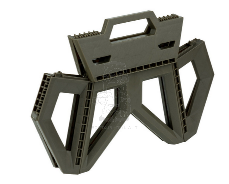 Foldable OD Stool Folded 49 x 33,5cm. Sgabello Pieghevole