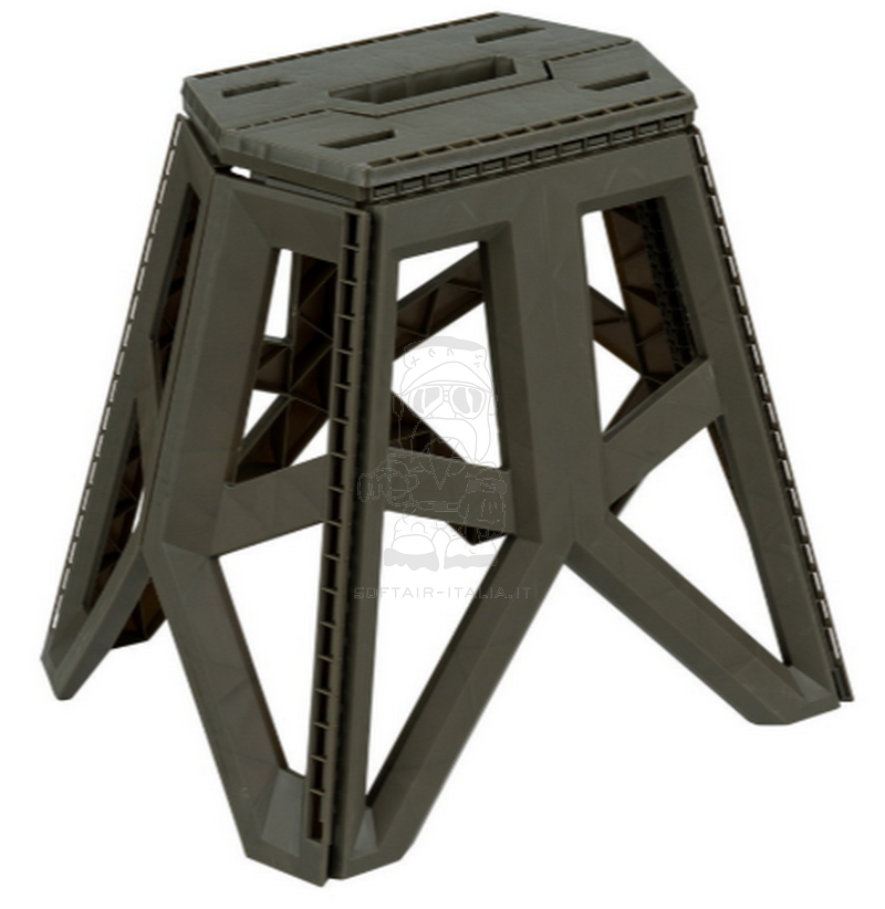 Foldable OD Stool Folded 50 x 58cm. Sgabello Pieghevole