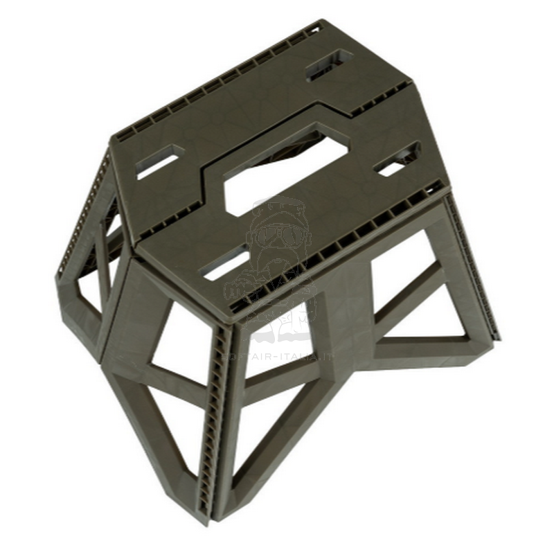 Foldable OD Stool Folded 50 x 58cm. Sgabello Pieghevole