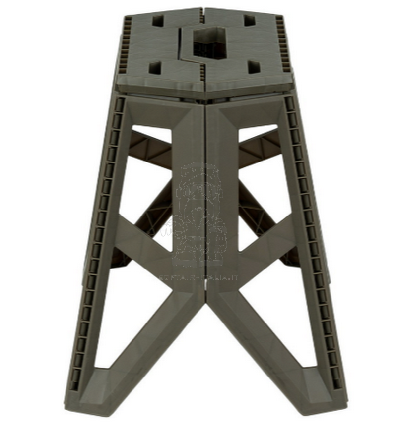 Foldable OD Stool Folded 50 x 58cm. Sgabello Pieghevole