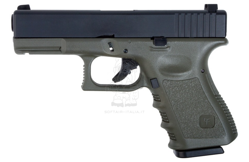 G19 - MK4 Dual Color OD GBB Gas Blow Back Airsoft Pistol by KJW > Saigo Defence