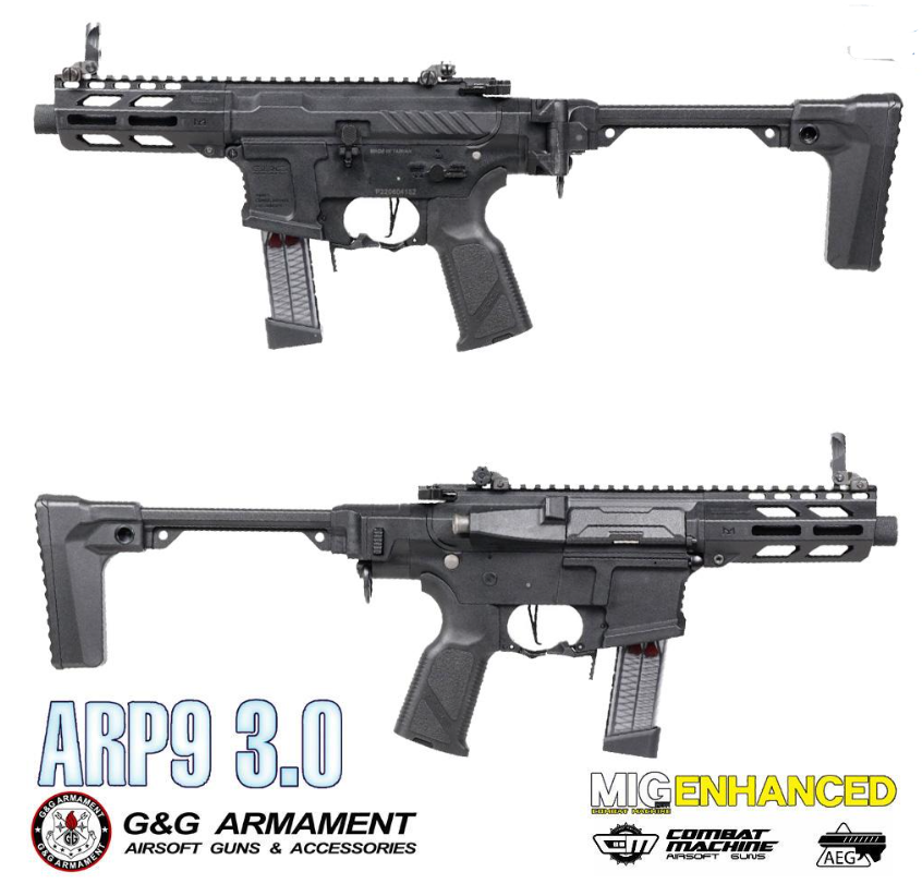 G&G ARP9 3.0 M-Lok ETU Mosfet & CHFS Conductive Hinge Stock AEG by G&G