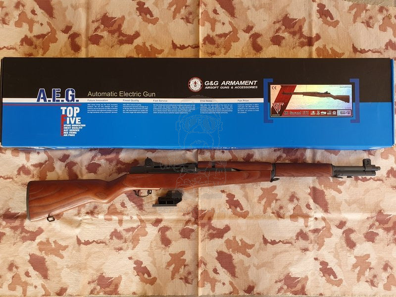 OFFERTE SPECIALI - SPECIAL OFFERS: USATO - USED G&G Garand M1 Post 1943 ETU - Mosfet Li-Po Ready Full Wood & Metal by G&G