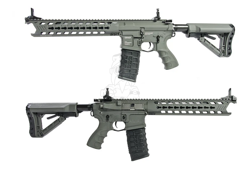 G&G Predator KeyMod GC16 Battle Ship Grey ETU - Mosfet AEG Rifle by G&G