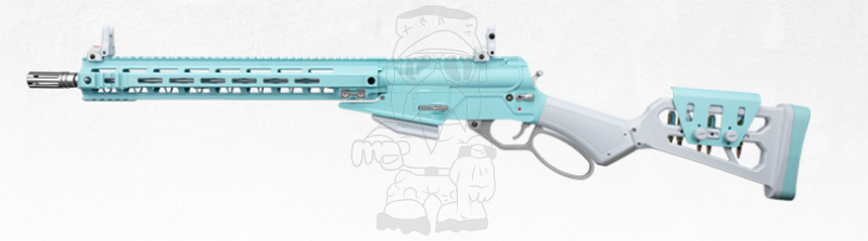 G&G Winchester Type LevAR 15 M-Lok 15" Lever Action Gas Macaron Blue Edition by G&G